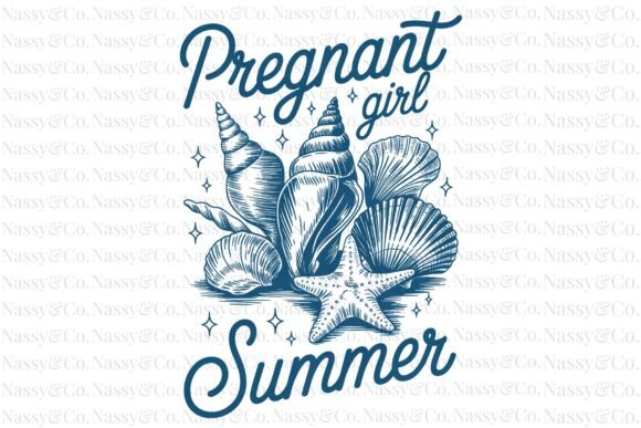 Download Pregnant Girl Summer Beach Seashell PNG - Pregnant Collection