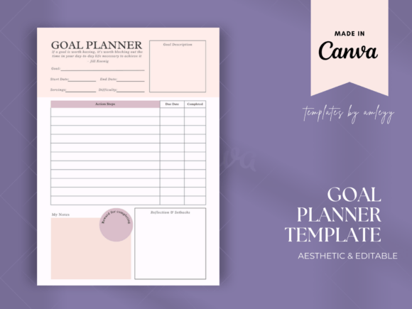 Download Goal Planner Template - Goal planner Collection
